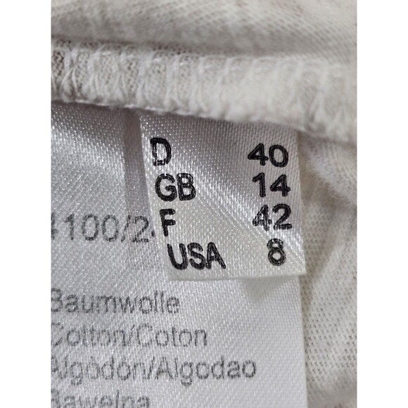 Oui Moments Sleeveless Paisley Metallic Tank Top Blouse Shirt Tee Women's 8 EUC - Picture 7 of 9